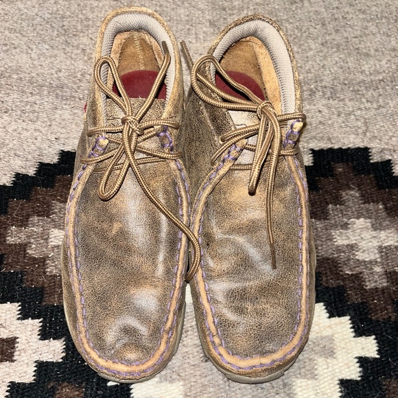 Twisted X Distressed Brown Leather Chukka Shoe Size 6 - Picture 1 of 7